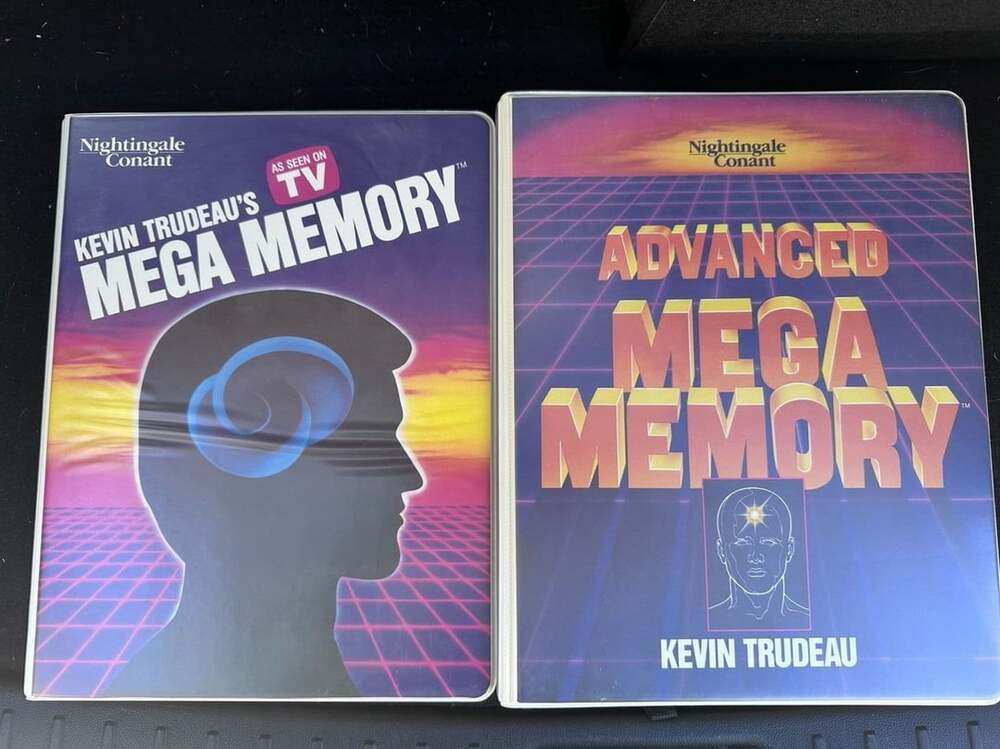 Vintage Kevin Trudeau Mega Memory and Advanced Mega Memory Audio Sets